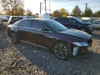 2019 Lincoln Continental Select with VIN 1LN6L9TK8K5600303, listed as a Copart auction lot 77000084 with 35,510 mi miles and Salvage Title. Bid and sale history available at carsss.com. Image 4.