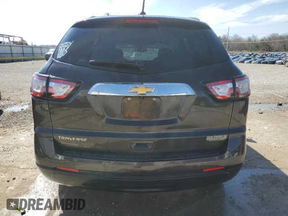 2017 Chevrolet Traverse LS z VIN 1GNKRFED8HJ186820, wystawiony jako Copart lot #46611905 z przebiegiem 119 833 mil mil oraz Nie do naprawy • Non repairable. Historia ofert i sprzedaży dostępna na DreamBid. Obrazek 6.