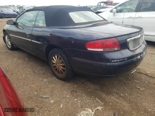 2001 Chrysler Sebring Limited with VIN 1C3EL65U71N600793, listed as a Copart auction lot 55685344 with 0 mi miles and Clean Title. Bid and sale history available at carsss.com. Image 2.