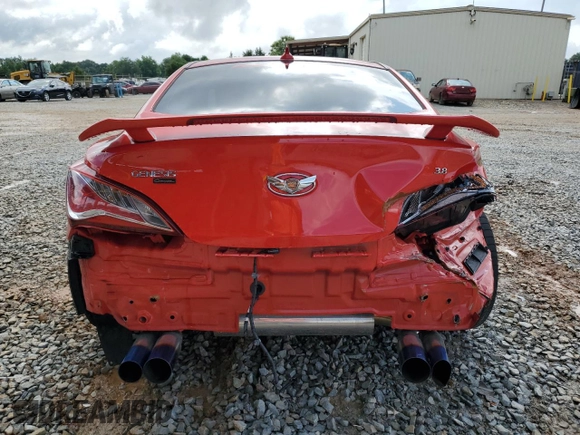 2013 Hyundai Genesis Coupe R-Spec with VIN KMHHU6KJ7DU089592, listed as a Copart auction lot 58712485 with 101,402 mi miles and Salvage title. Bid and sale history available at DreamBid. Image 6.