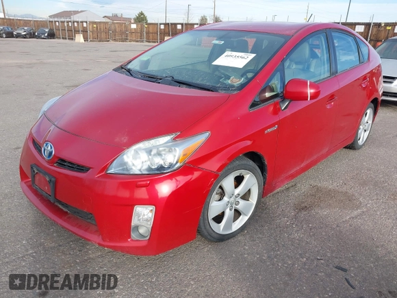 2010 Toyota Prius II with VIN JTDKN3DU8A5011986, listed as a IAAI auction lot 40935562 with 1 mi miles. Bid and sale history available at carsss.com. Image 2.