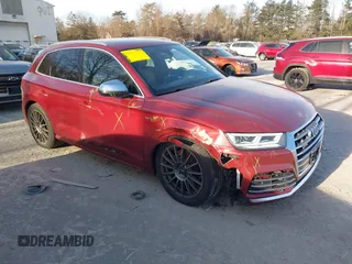 2018 Audi SQ5 Prestige with VIN WA1C4AFY1J2025932, listed as a IAAI auction lot 41236577 with 54,257 mi miles. Bid and sale history available at carsss.com. Image 1.