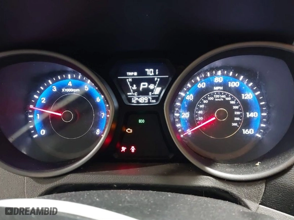 2016 Hyundai Elantra SE with VIN KMHDH4AE9GU573652, listed as a IAAI auction lot 41652780 with 124,897 mi miles. Bid and sale history available at carsss.com. Image 7.