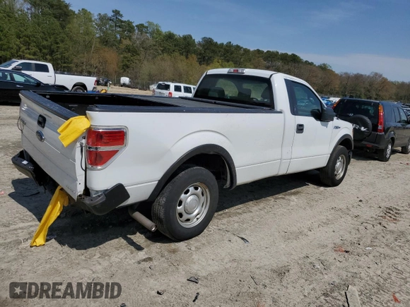 2013 Ford F-150 XL with VIN 1FTMF1CM8DKE67276, listed as a Copart auction lot 52690085 with 149,034 mi miles and Salvage title. Bid and sale history available at DreamBid. Image 3.