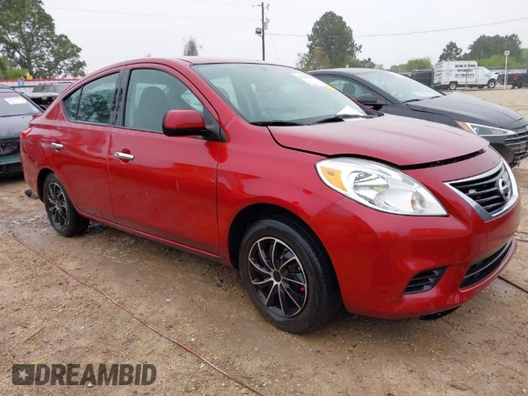 2014 Nissan Versa S with VIN 3N1CN7AP3EK458136, listed as a IAAI auction lot 41919414 with 116,628 mi miles. Bid and sale history available at carsss.com. Image 1.