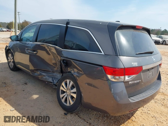 2016 Honda Odyssey EX-L with VIN 5FNRL5H61GB099699, listed as a IAAI auction lot 41807964 with 67,041 mi miles and . Bid and sale history available at DreamBid. Image 3.
