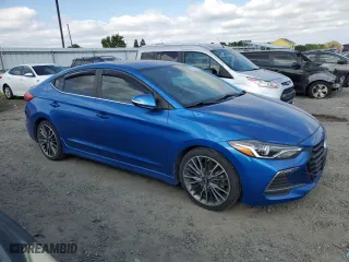 2018 Hyundai Elantra Sport with VIN KMHD04LB1JU468220, listed as a Copart auction lot 53391155 with 117,084 mi miles and Clean Title. Bid and sale history available at carsss.com. Image 4.