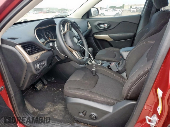 2017 Jeep Cherokee Latitude with VIN 1C4PJLCB5HW666869, listed as a Copart auction lot 57664235 with 34,501 mi miles and Salvage title. Bid and sale history available at DreamBid. Image 7.