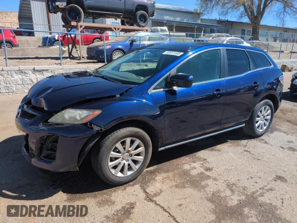 2011 Mazda CX-7 i SV with VIN JM3ER2A51B0354735, listed as a Copart auction lot 50057095 with 140,764 mi miles and Salvage Title. Bid and sale history available at carsss.com. Image 1.