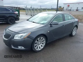 2011 Buick Regal CXL Turbo TO6 with VIN W04G05GV4B1088006, listed as a IAAI auction lot 42070908 with 105,970 mi miles. Bid and sale history available at carsss.com. Image 2.