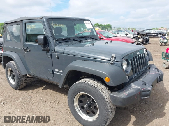 2017 Jeep Wrangler Sport z VIN 1C4AJWAG0HL754381, wystawiony jako IAAI lot #42366858 z przebiegiem 35 760 mil mil oraz . Historia ofert i sprzedaży dostępna na DreamBid. Obrazek 1.
