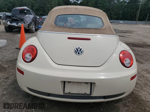 2007 Volkswagen Beetle z VIN 3VWRF31Y97M422610, wystawiony jako Copart lot #58707345 z przebiegiem 55 486 mil mil oraz Szkoda całkowita • Salvage title. Historia ofert i sprzedaży dostępna na DreamBid. Obrazek 6.