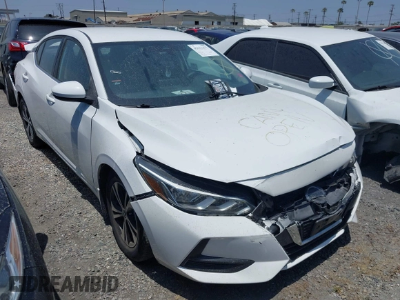 2020 Nissan Sentra SV z VIN 3N1AB8CV6LY217702, wystawiony jako IAAI lot #42151477 z przebiegiem 45 109 mil mil oraz . Historia ofert i sprzedaży dostępna na DreamBid. Obrazek 1.