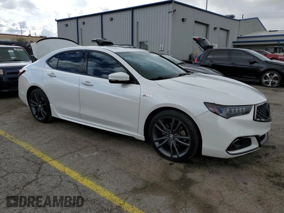 2019 Acura TLX w/A-Spec Pkg with VIN 19UUB2F66KA001204, listed as a Copart auction lot 47889975 with 110,965 mi miles and Salvage Title. Bid and sale history available at carsss.com. Image 4.
