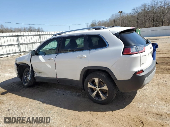 2019 Jeep Cherokee Limited with VIN 1C4PJMDX0KD126347, listed as a Copart auction lot 48486885 with 111,061 mi miles and Salvage title. Bid and sale history available at DreamBid. Image 2.