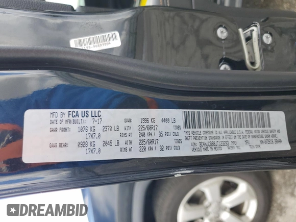 2018 Jeep Compass Latitude с VIN 3C4NJCBB8JT123293, выставлен на аукционе Copart как лот 59952915 с пробегом 132 481 миль миль и Чистый • Clean title. История ставок и продаж доступна на DreamBid. Изображение 12.