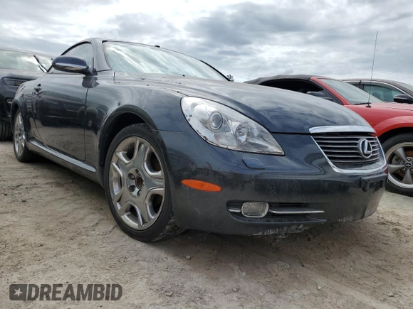2007 Lexus SC 430 with VIN JTHFN45Y279014035, listed as a Copart auction lot 75084564 with Not Provided miles and Salvage Title. Bid and sale history available at DreamBid. Image 4.