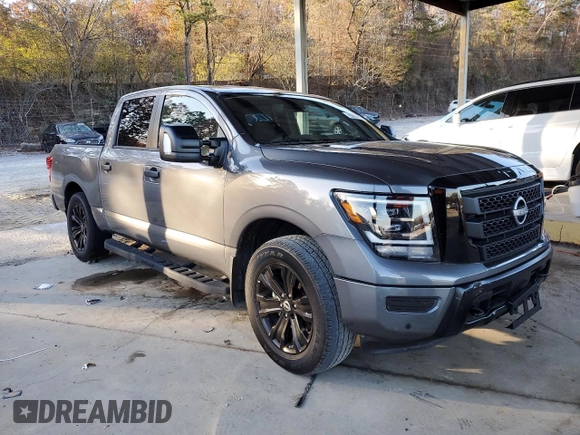 2023 Nissan Titan SV with VIN 1N6AA1ED8PN106127, listed as a Copart auction lot 82214774 with 39,089 mi miles and Salvage title. Bid and sale history available at DreamBid. Image 4.