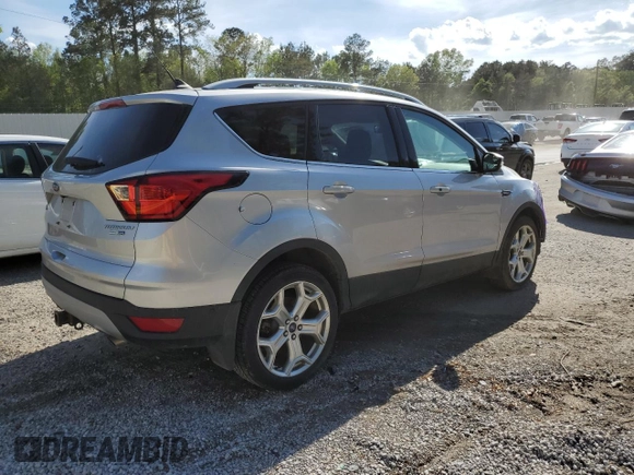 2019 Ford Escape Titanium with VIN 1FMCU9J96KUA05892, listed as a Copart auction lot 50228845 with 73,209 mi miles and Salvage Title. Bid and sale history available at carsss.com. Image 3.