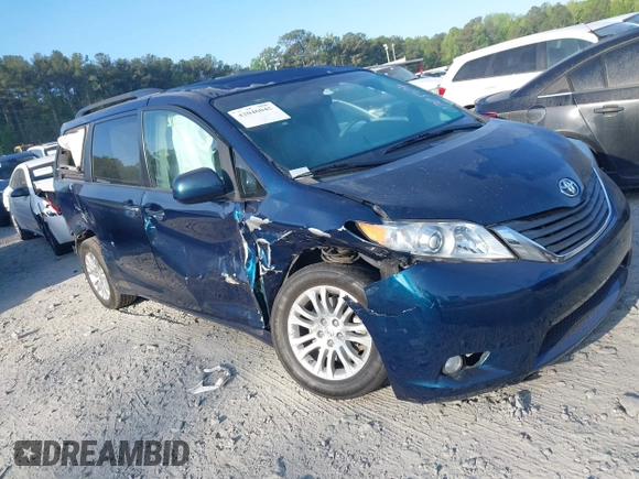 2011 Toyota Sienna XLE AAS with VIN 5TDYK3DC9BS070504, listed as a IAAI auction lot 42046045 with 193,066 mi miles and . Bid and sale history available at DreamBid. Image 1.