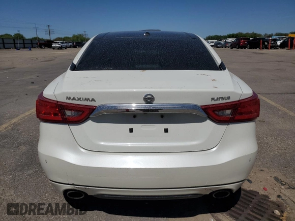 2017 Nissan Maxima Platinum with VIN 1N4AA6AP4HC376166, listed as a Copart auction lot 56360605 with 173,031 mi miles and Salvage title. Bid and sale history available at DreamBid. Image 6.