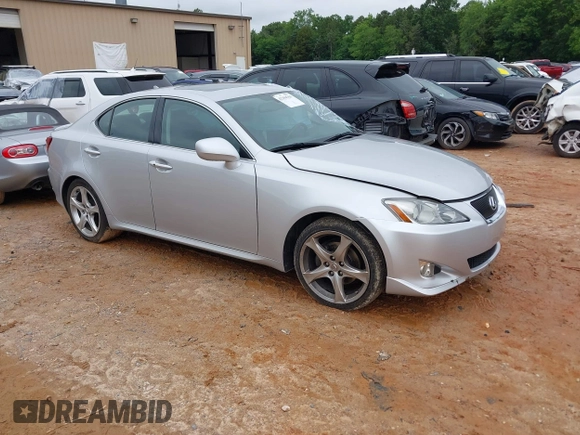 2007 Lexus IS 250 with VIN JTHBK262572025304, listed as a IAAI auction lot 42354763 with 62,083 mi miles and . Bid and sale history available at DreamBid. Image 1.