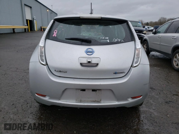 2015 Nissan LEAF SV with VIN 1N4AZ0CP6FC324845, listed as a Copart auction lot 43324283 with 53,815 mi miles. Bid and sale history available at carsss.com. Image 6.