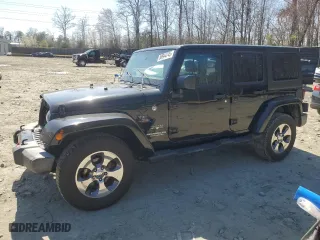 2016 Jeep Wrangler Unlimited 75th Anniversary with VIN 1C4BJWEGXGL304931, listed as a Copart auction lot 50944745 with 124,941 mi miles and Salvage Title. Bid and sale history available at carsss.com. Image 1.