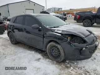 2013 Mazda 3 GX with VIN JM1BL1KF5D1820467, listed as a Copart auction lot 43338525 with 200,668 mi miles and Salvage Title. Bid and sale history available at carsss.com. Image 4.