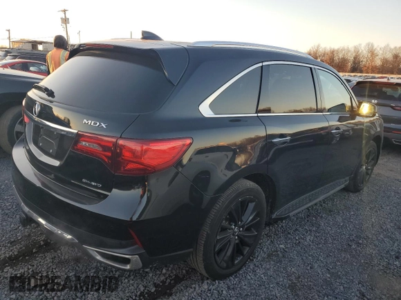 2018 Acura MDX Advance with VIN 5J8YD4H88JL002881, listed as a Copart auction lot 85044354 with 76,131 mi miles and Salvage Title. Bid and sale history available at DreamBid. Image 3.