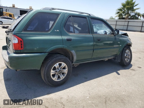2000 Isuzu Rodeo S with VIN 4S2CK58W2Y4324928, listed as a Copart auction lot 59800375 with Not provided miles and Salvage title. Bid and sale history available at DreamBid. Image 3.