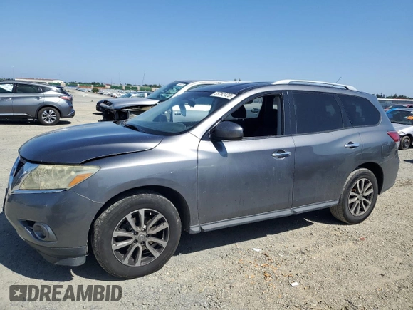 2016 Nissan Pathfinder Platinum with VIN 5N1AR2MM7GC650645, listed as a Copart auction lot 55783425 with 152,320 mi miles and Salvage title. Bid and sale history available at DreamBid. Image 1.