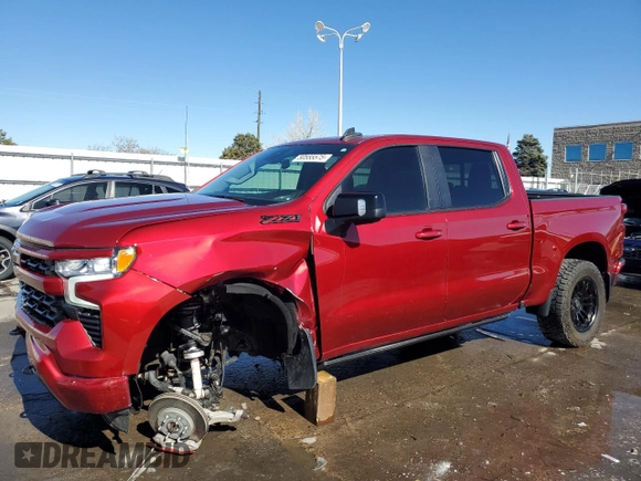 2023 Chevrolet Silverado 1500 RST with VIN 1GCUDEED8PZ206719, listed as a Copart auction lot 50555575 with 15,310 mi miles and Salvage Title. Bid and sale history available at DreamBid. Image 1.