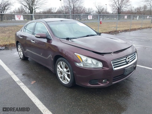 2014 Nissan Maxima 3.5 SV w/Premium Pkg with VIN 1N4AA5AP7EC465106, listed as a IAAI auction lot 41815587 with NaN miles. Bid and sale history available at carsss.com. Image 1.