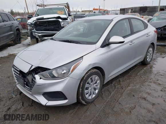 2019 Hyundai Accent SE with VIN 3KPC24A38KE069830, listed as a IAAI auction lot 42057953 with 57,240 mi miles. Bid and sale history available at carsss.com. Image 17.