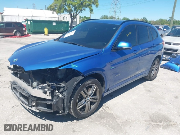 2017 BMW X1 sDrive28i with VIN WBXHU7C31H5H33281, listed as a IAAI auction lot 41814792 with 55,756 mi miles. Bid and sale history available at carsss.com. Image 22.