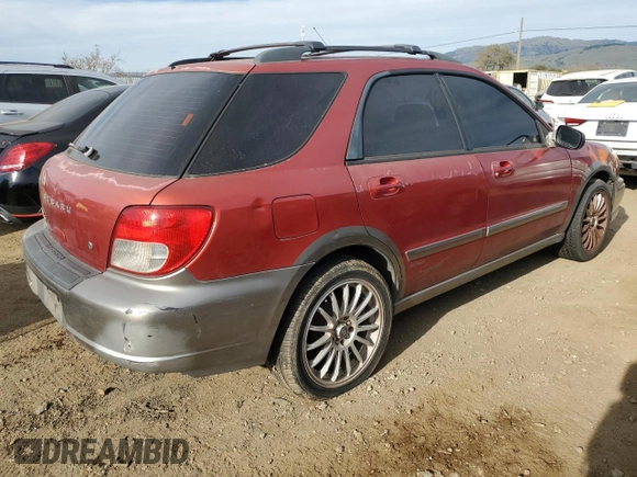 2002 Subaru Impreza Outback Special Sports with VIN JF1GG68512H808767, listed as a Copart auction lot 47186295 with 238,111 mi miles and Salvage title. Bid and sale history available at DreamBid. Image 3.