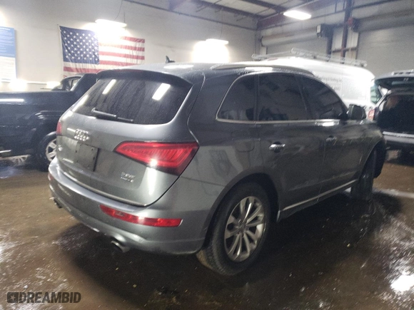 2015 Audi Q5 Premium Plus with VIN WA1LFAFP7FA088984, listed as a Copart auction lot 47016135 with 92,196 mi miles and Salvage Title. Bid and sale history available at carsss.com. Image 3.