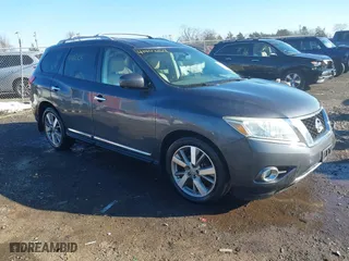 2013 Nissan Pathfinder SL with VIN 5N1AR2MM0DC606403, listed as a IAAI auction lot 41402104 with 128,644 mi miles. Bid and sale history available at carsss.com. Image 1.