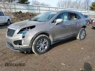 2022 Cadillac XT5 AWD Premium Luxury with VIN 1GYKNDRSXNZ121976, listed as a Copart auction lot 47200175 with 21,627 mi miles and Clean title. Bid and sale history available at DreamBid. Image 1.