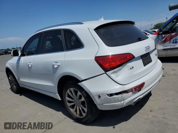 2014 Audi Q5 Premium Plus with VIN WA1LFAFP7EA102770, listed as a Copart auction lot 53556245 with 106,483 mi miles and Salvage Title. Bid and sale history available at carsss.com. Image 2.