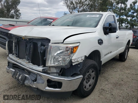 2017 Nissan Titan with VIN 1N6AA1R9XHN528052, listed as a Copart auction lot 55834165 with 183,802 mi miles and Salvage title. Bid and sale history available at DreamBid. Image 1.
