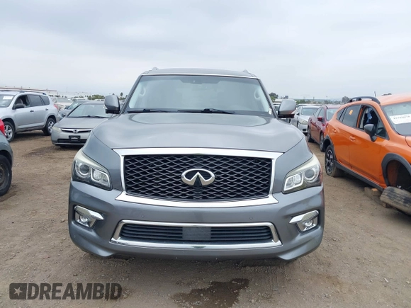 2015 Infiniti QX80 with VIN JN8AZ2NE9F9086475, listed as a IAAI auction lot 42783811 with 114,053 mi miles and . Bid and sale history available at DreamBid. Image 12.