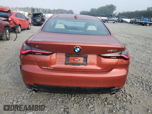2023 BMW 4 Series 430i xDrive with VIN WBA73AP06PCL78170, listed as a Copart auction lot 70488264 with 11,801 mi miles and Salvage title. Bid and sale history available at DreamBid. Image 6.