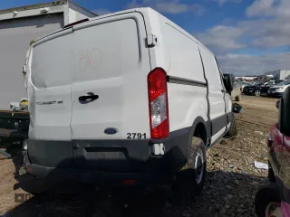 2023 Ford Transit Cargo with VIN 1FTYE1Y80PKA95744, listed as a Copart auction lot 46119335 with Not Provided miles and Salvage Title. Bid and sale history available at carsss.com. Image 3.