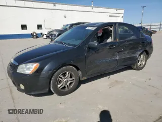 2005 Kia Spectra LX with VIN KNAFE122555102997, listed as a Copart auction lot 54191025 with 142,071 mi miles and Salvage Title. Bid and sale history available at carsss.com. Image 1.