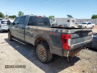 2021 Ford F-350 XL with VIN 1FT8W3BT1MEC69708, listed as a Copart auction lot 56928725 with 106,637 mi miles and Salvage title. Bid and sale history available at DreamBid. Image 2.
