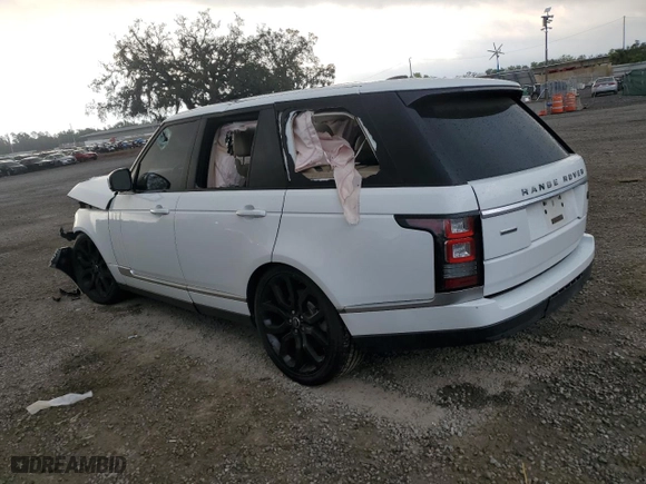 2014 Land Rover Range Rover Supercharged with VIN SALGS2EF0EA129531, listed as a Copart auction lot 48492315 with 0 mi miles and Salvage Title. Bid and sale history available at carsss.com. Image 2.