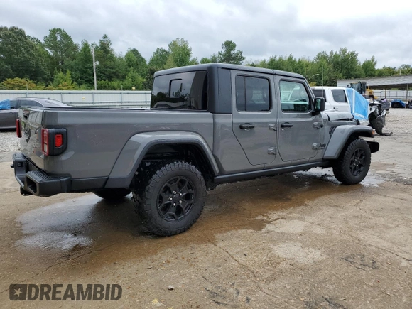 2021 Jeep Gladiator Sport S с VIN 1C6HJTAG1ML599287, выставлен на аукционе Copart как лот 71597864 с пробегом 23 186 миль миль и Списание • Salvage title. История ставок и продаж доступна на DreamBid. Изображение 3.