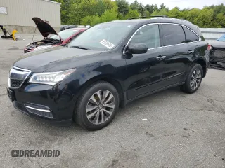 2016 Acura MDX Technology with VIN 5FRYD4H44GB020736, listed as a Copart auction lot 55936585 with 107,293 mi miles and Salvage title. Bid and sale history available at DreamBid. Image 1.